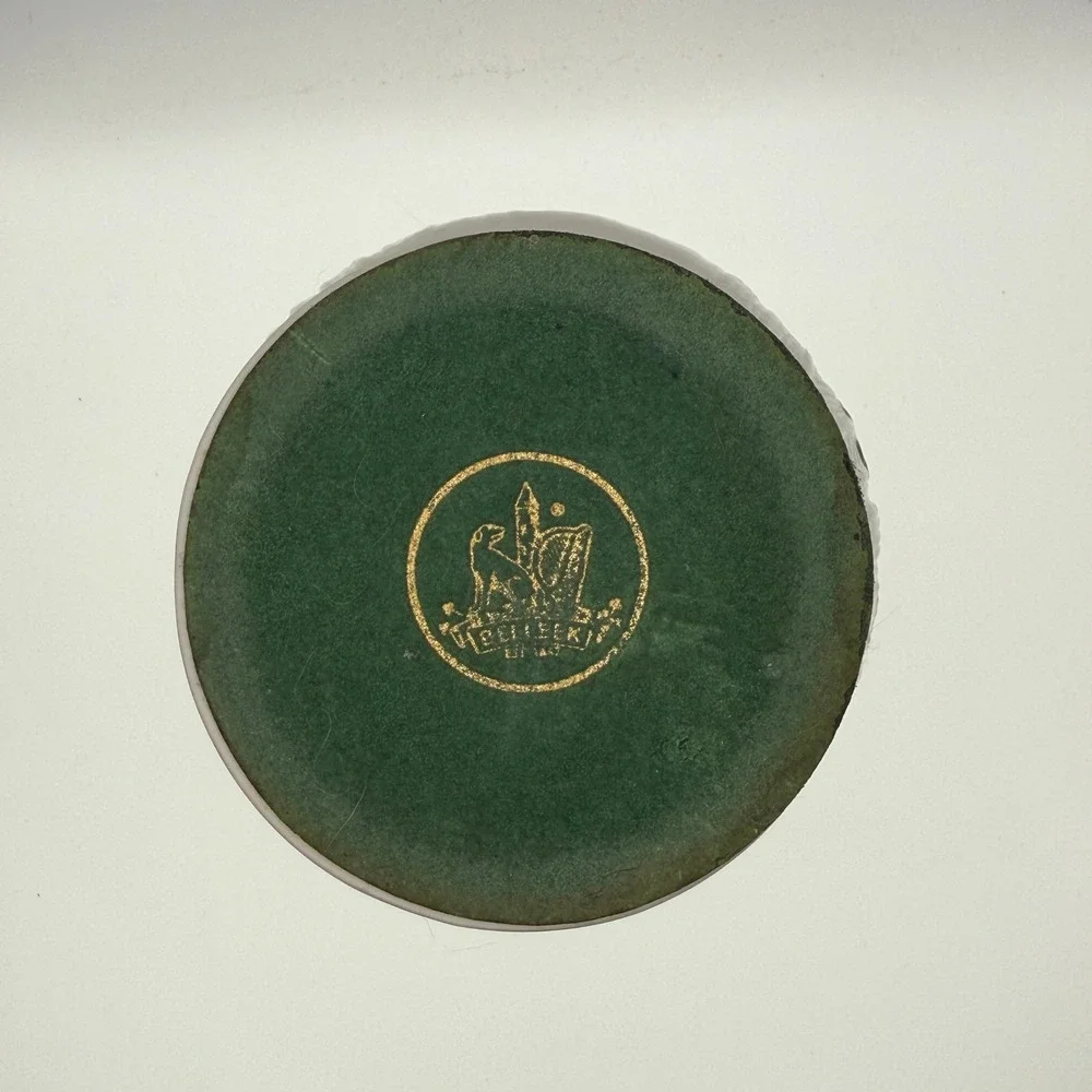 Belleek Irish Porcelain Shamrock Pillar Candle Holder